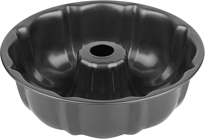 9.5-inch non-stick cake pan, heavy-duty carbon steel fluted tube round baking pan, pound cake pan mold, tube baking pan, jelly, gelatin, chocolate sandwich cookies, sandwich cookie baking mold